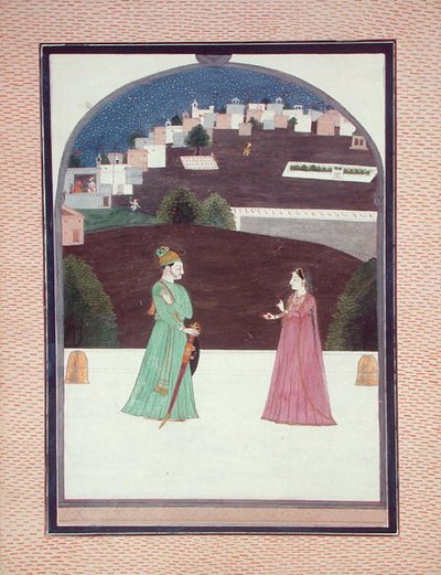 November: Találkozó, a Baramasa, Pahari Iskola, Himachal Pradesh alkotó: Indian School